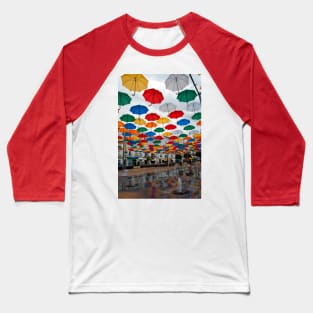 Colourful Umbrellas Torrox Costa Del Sol Spain Baseball T-Shirt